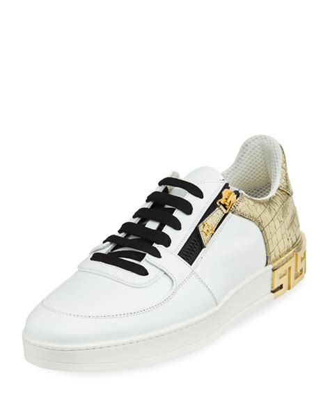 versace shoes sneakers black|Versace tribute sneakers.